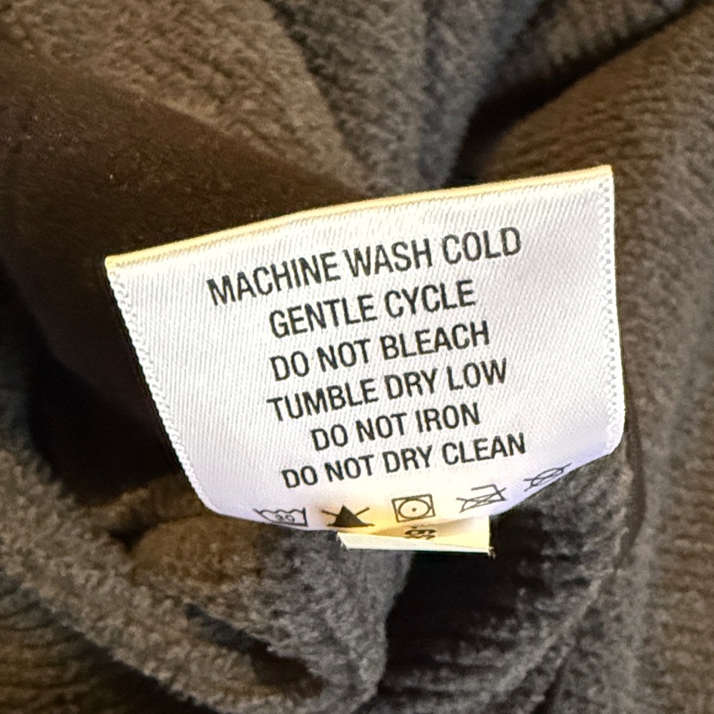 Simms Grey Ribbed Fleece Pullover - image 5